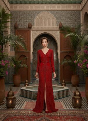 SH MRAA9058 Mermaid Caftan